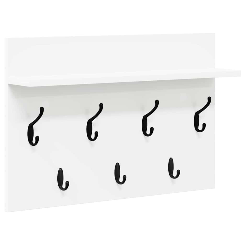 Vægmonteret Jakkeholder Vægmonteret Hvid 60 x 40 x 12 cm
