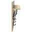Vægmonteret Jakkeholder Vægmonteret Sonoma eg 60 x 40 x 12 cm