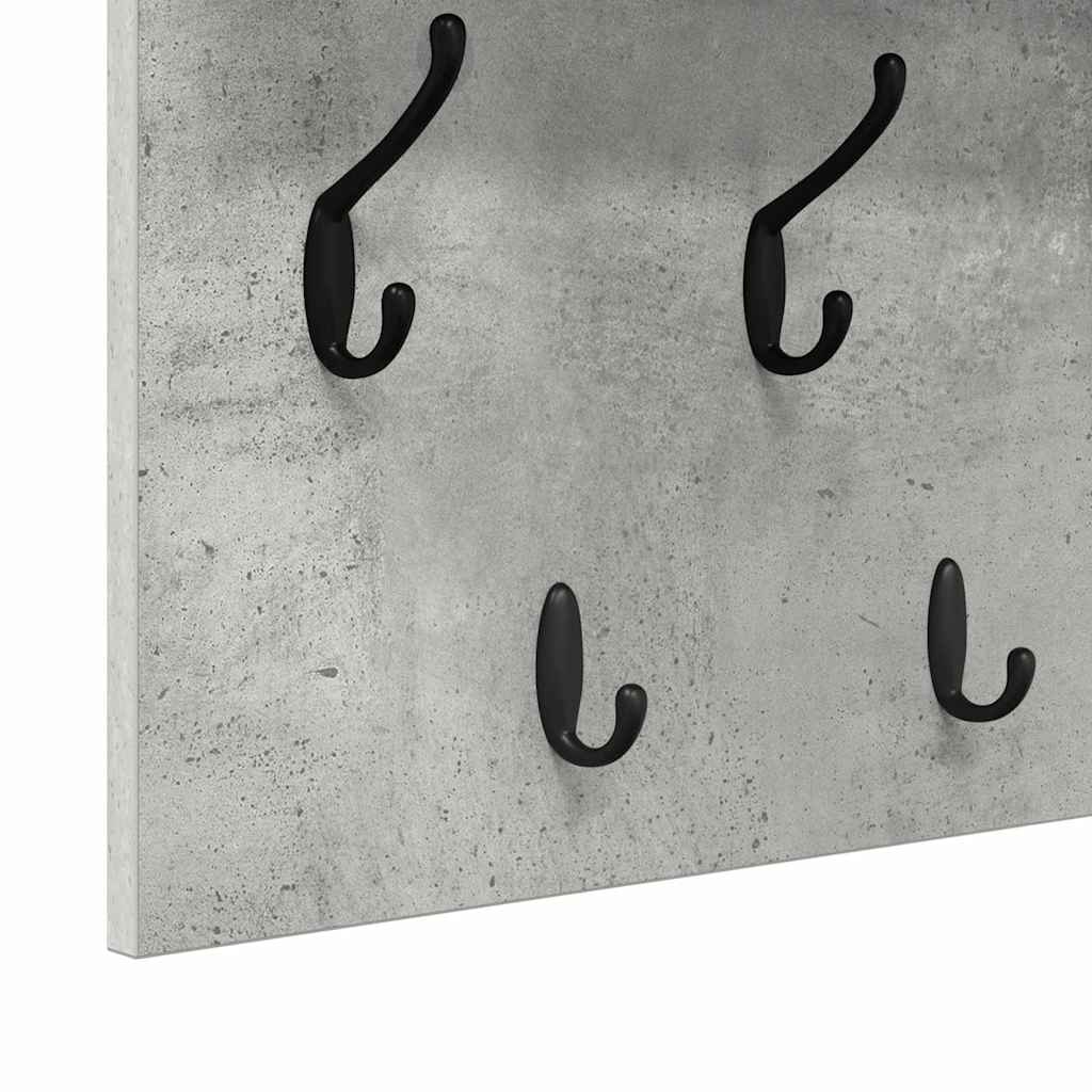 Vægmonteret Jakkeholder Vægmonteret Beton Grå 60 x 40 x 12 cm