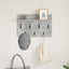 Vægmonteret Jakkeholder Vægmonteret Beton Grå 60 x 40 x 12 cm