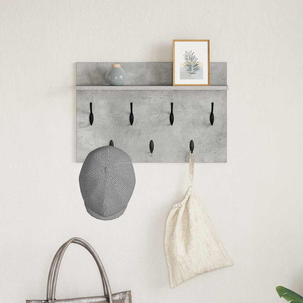 Vægmonteret Jakkeholder Vægmonteret Beton Grå 60 x 40 x 12 cm