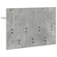 Vægmonteret Jakkeholder Vægmonteret Beton Grå 60 x 40 x 12 cm
