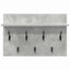 Vægmonteret Jakkeholder Vægmonteret Beton Grå 60 x 40 x 12 cm