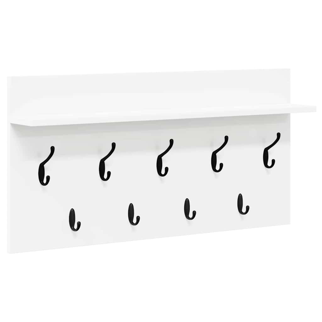 Vægmonteret Jakkeholder Vægmonteret Hvid 80 x 40 x 12 cm