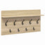 Vægmonteret Jakkeholder Vægmonteret Sonoma eg 80 x 40 x 12 cm