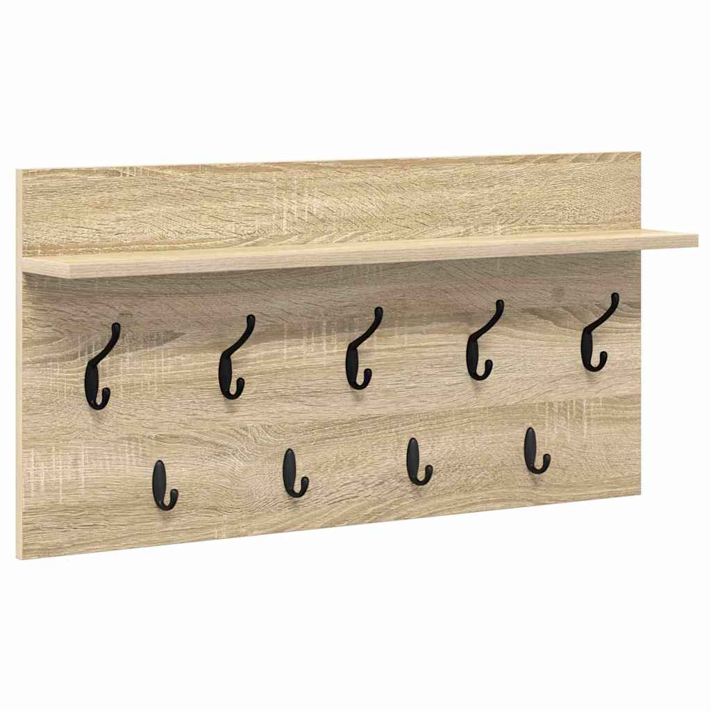 Vægmonteret Jakkeholder Vægmonteret Sonoma eg 80 x 40 x 12 cm
