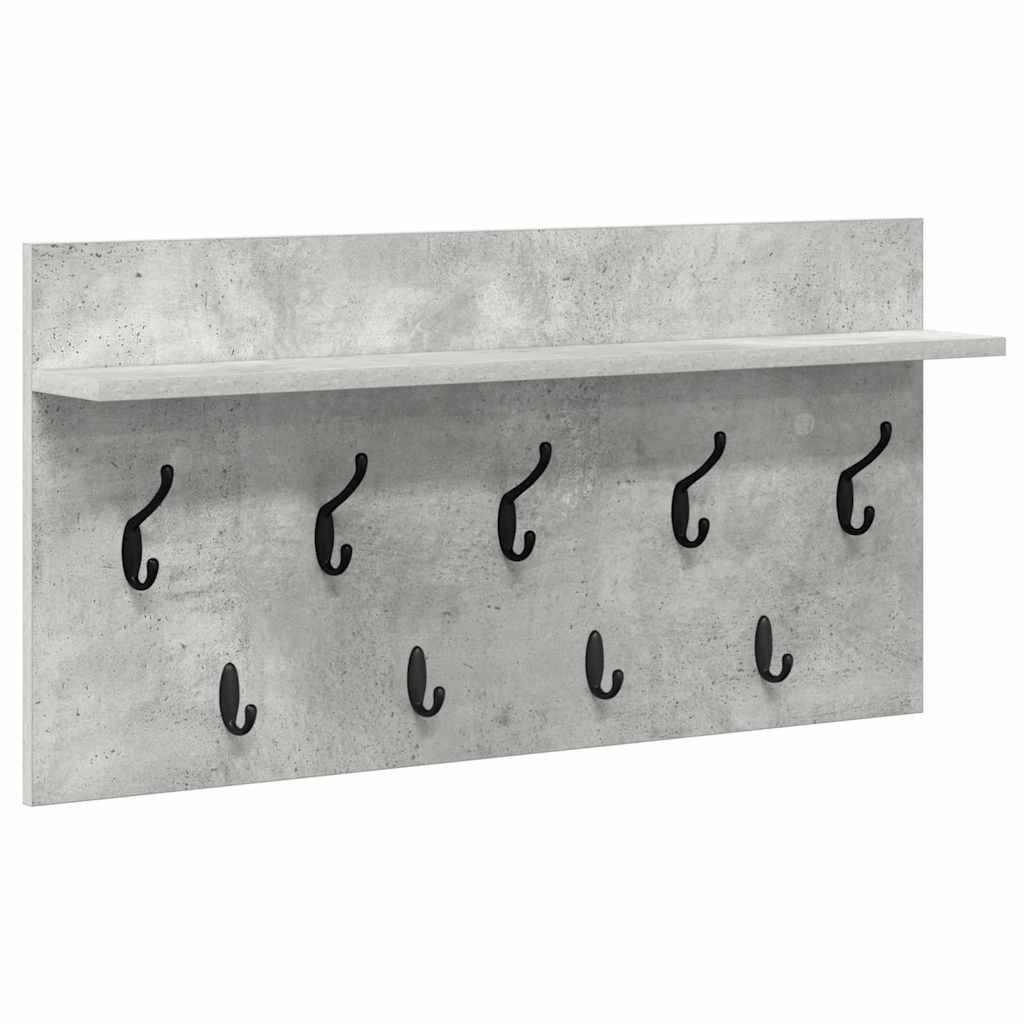 Vægmonteret Jakkeholder Vægmonteret Beton Grå 80 x 40 x 12 cm