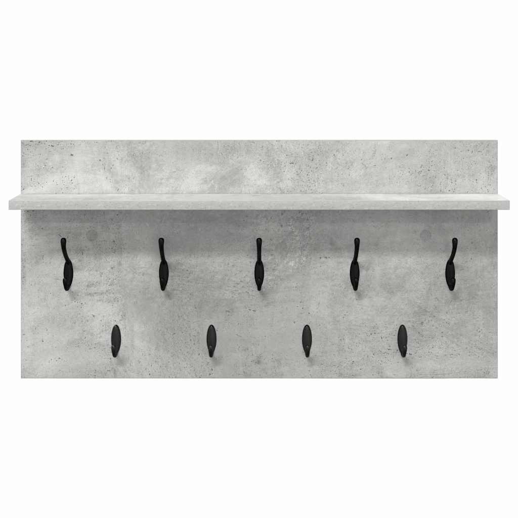 Vægmonteret Jakkeholder Vægmonteret Beton Grå 80 x 40 x 12 cm