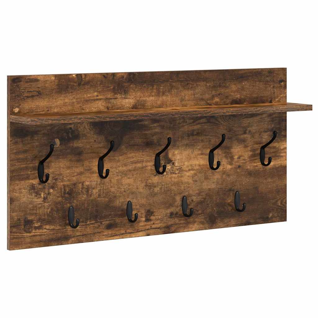 Vægmonteret Jakkeholder Vægmonteret Røget eg 80 x 40 x 12 cm