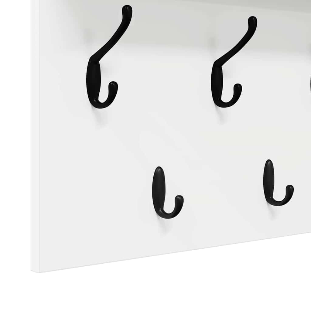 Vægmonteret Jakkeholder Vægmonteret Hvid 100 x 40 x 12 cm