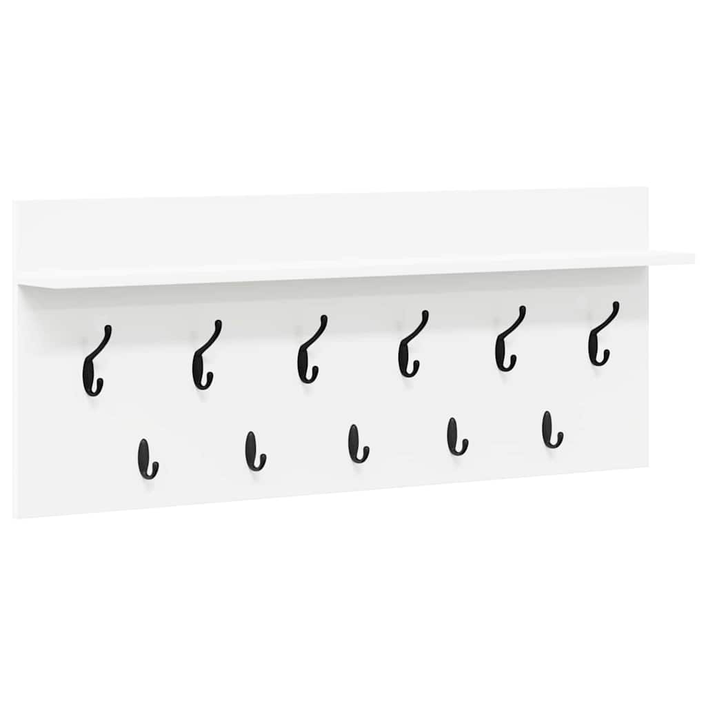 Vægmonteret Jakkeholder Vægmonteret Hvid 100 x 40 x 12 cm