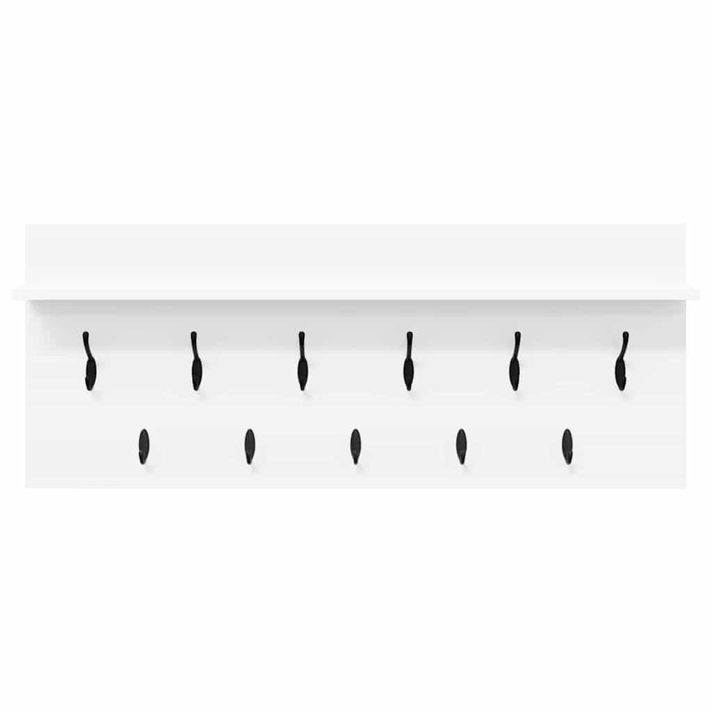 Vægmonteret Jakkeholder Vægmonteret Hvid 100 x 40 x 12 cm