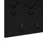 Vægmonteret Jakkeholder Vægmonteret Sort eg 100 x 40 x 12 cm