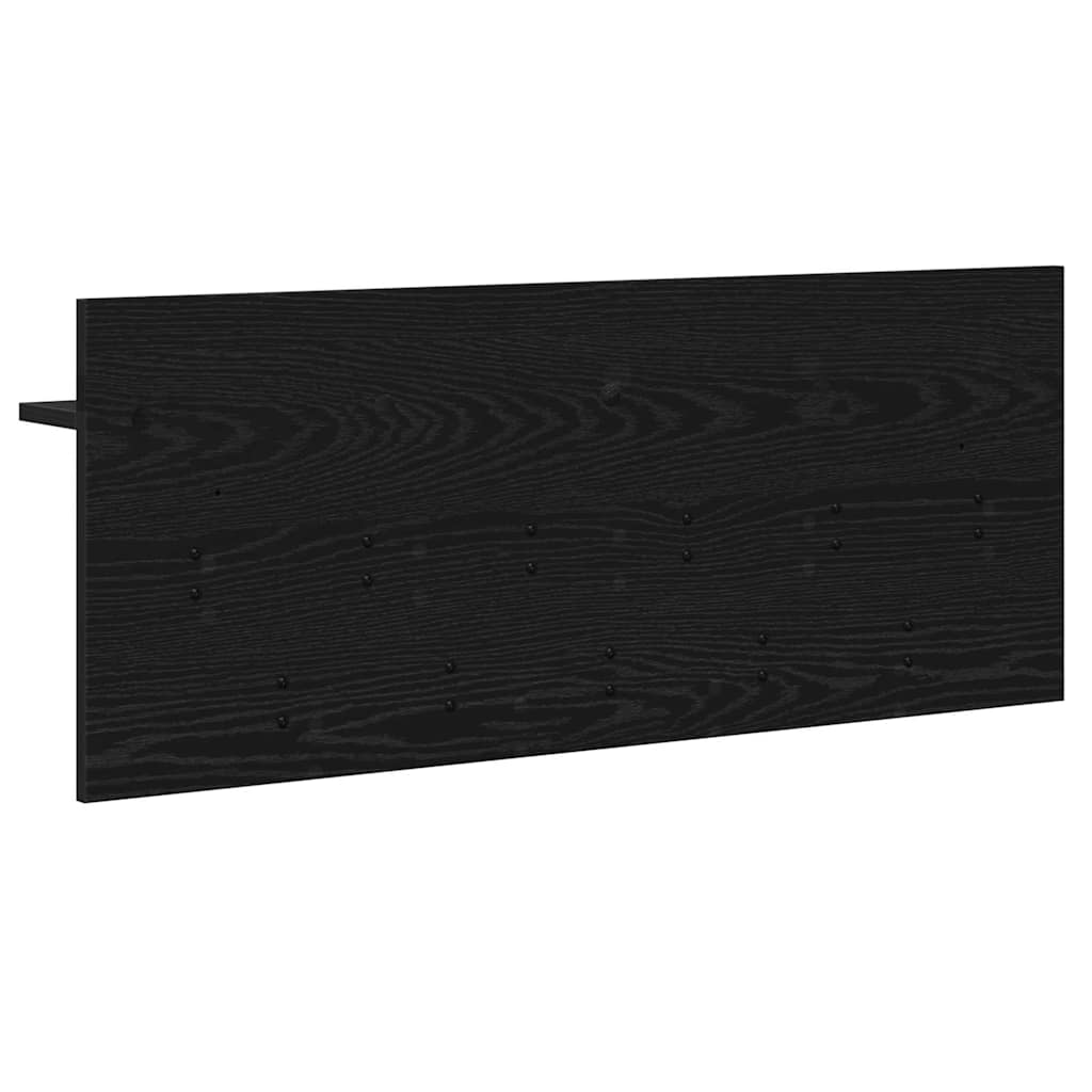 Vægmonteret Jakkeholder Vægmonteret Sort eg 100 x 40 x 12 cm
