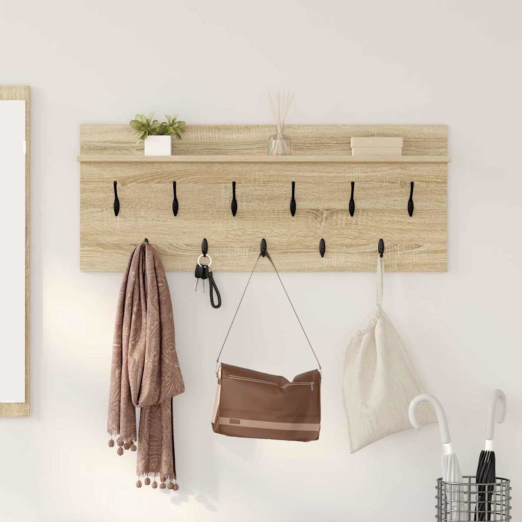 Vægmonteret Jakkeholder Vægmonteret Sonoma eg 100 x 40 x 12 cm