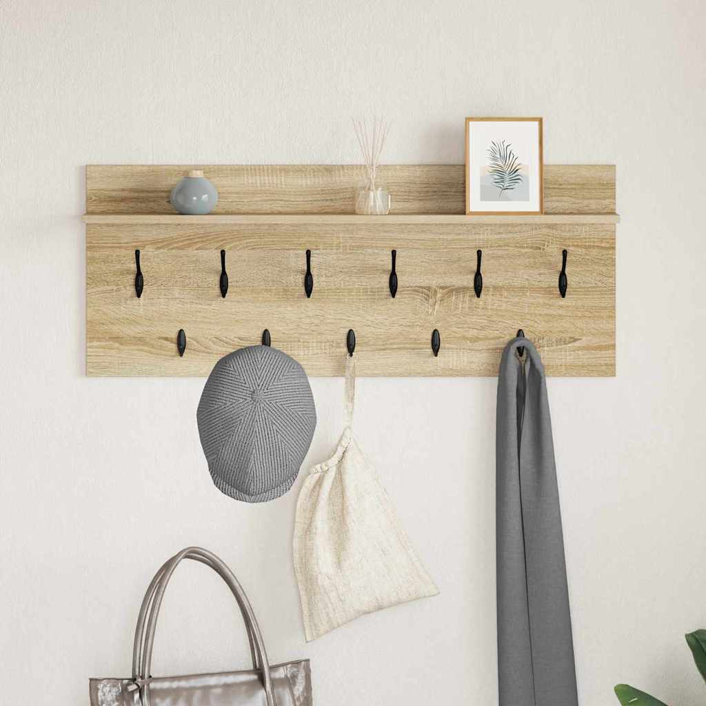 Vægmonteret Jakkeholder Vægmonteret Sonoma eg 100 x 40 x 12 cm