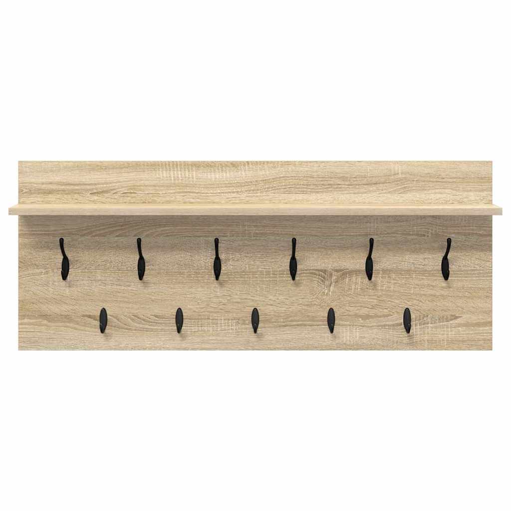 Vægmonteret Jakkeholder Vægmonteret Sonoma eg 100 x 40 x 12 cm