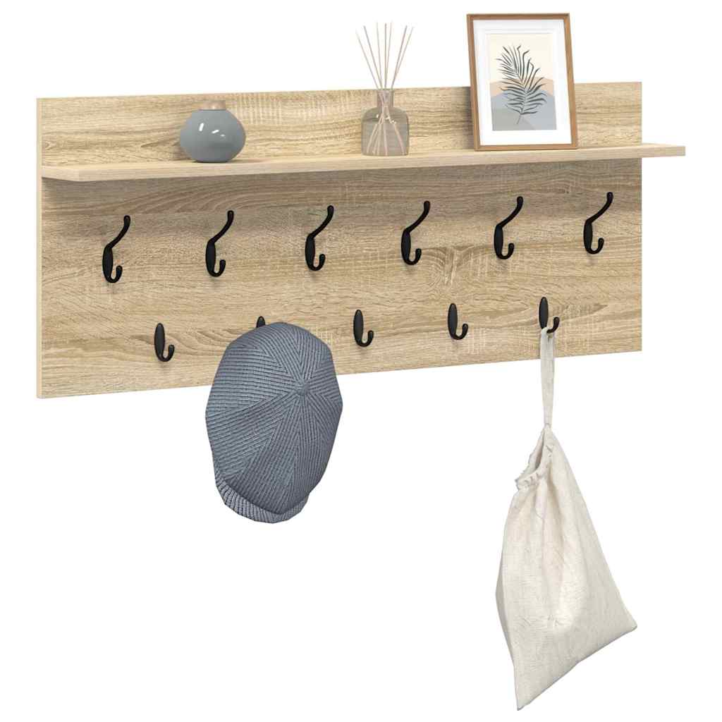 Vægmonteret Jakkeholder Vægmonteret Sonoma eg 100 x 40 x 12 cm