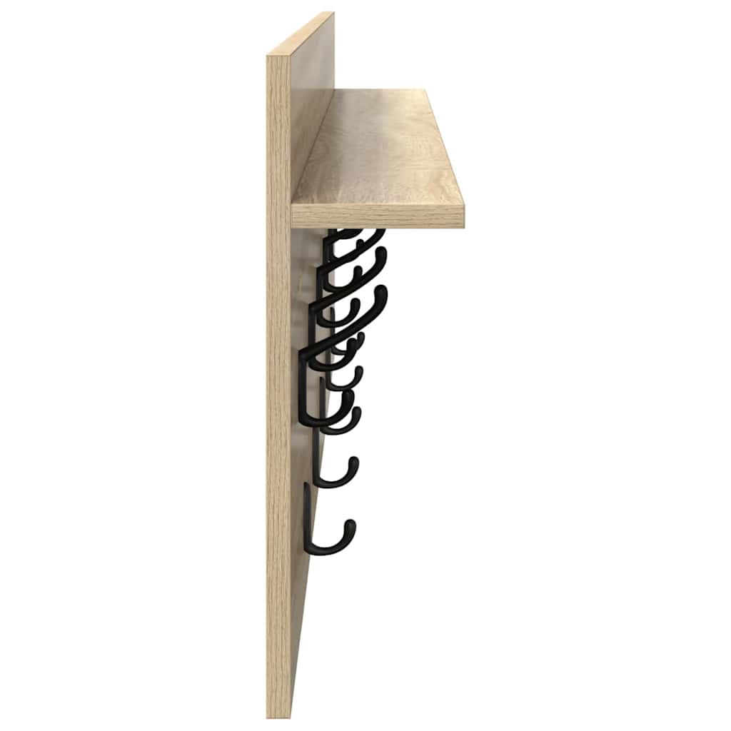 Vægmonteret Jakkeholder Vægmonteret Sonoma eg 100 x 40 x 12 cm