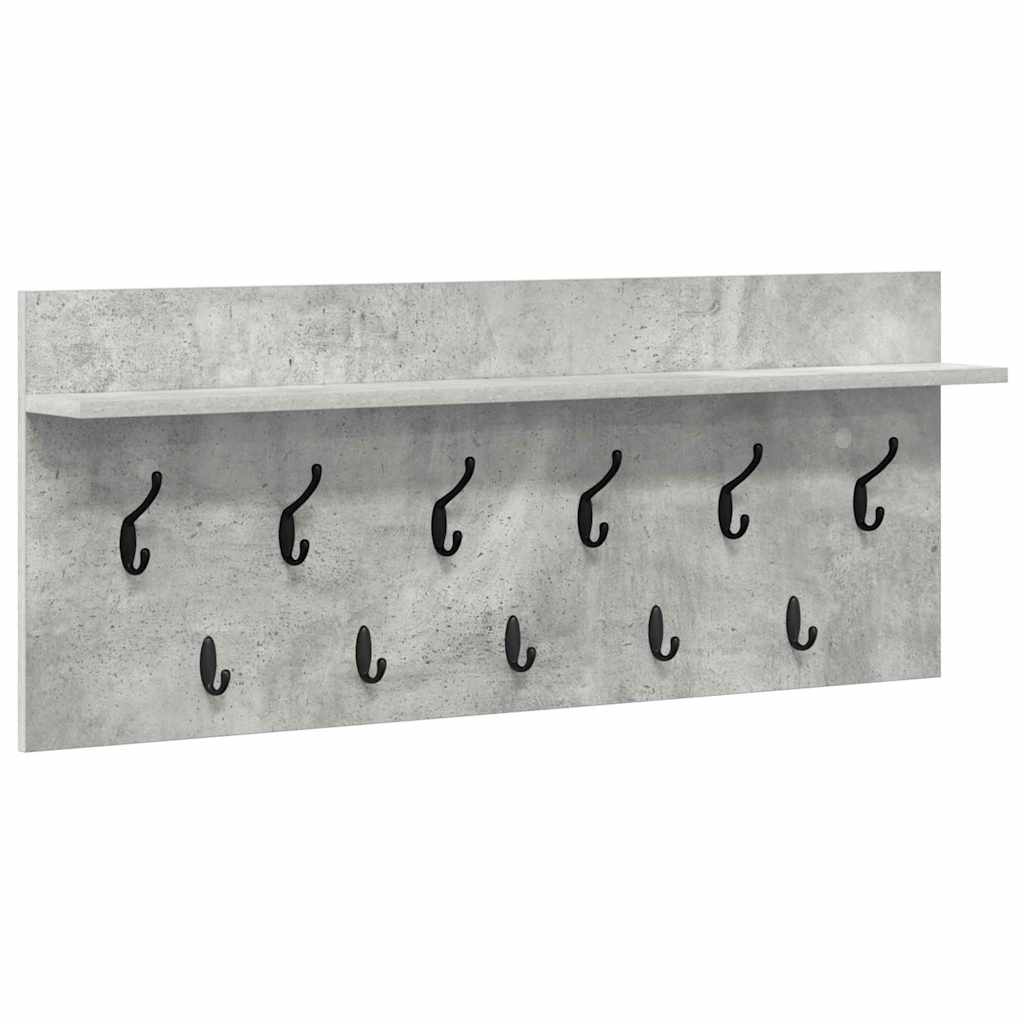 Vægmonteret Jakkeholder Vægmonteret Beton Grå 100 x 40 x 12 cm