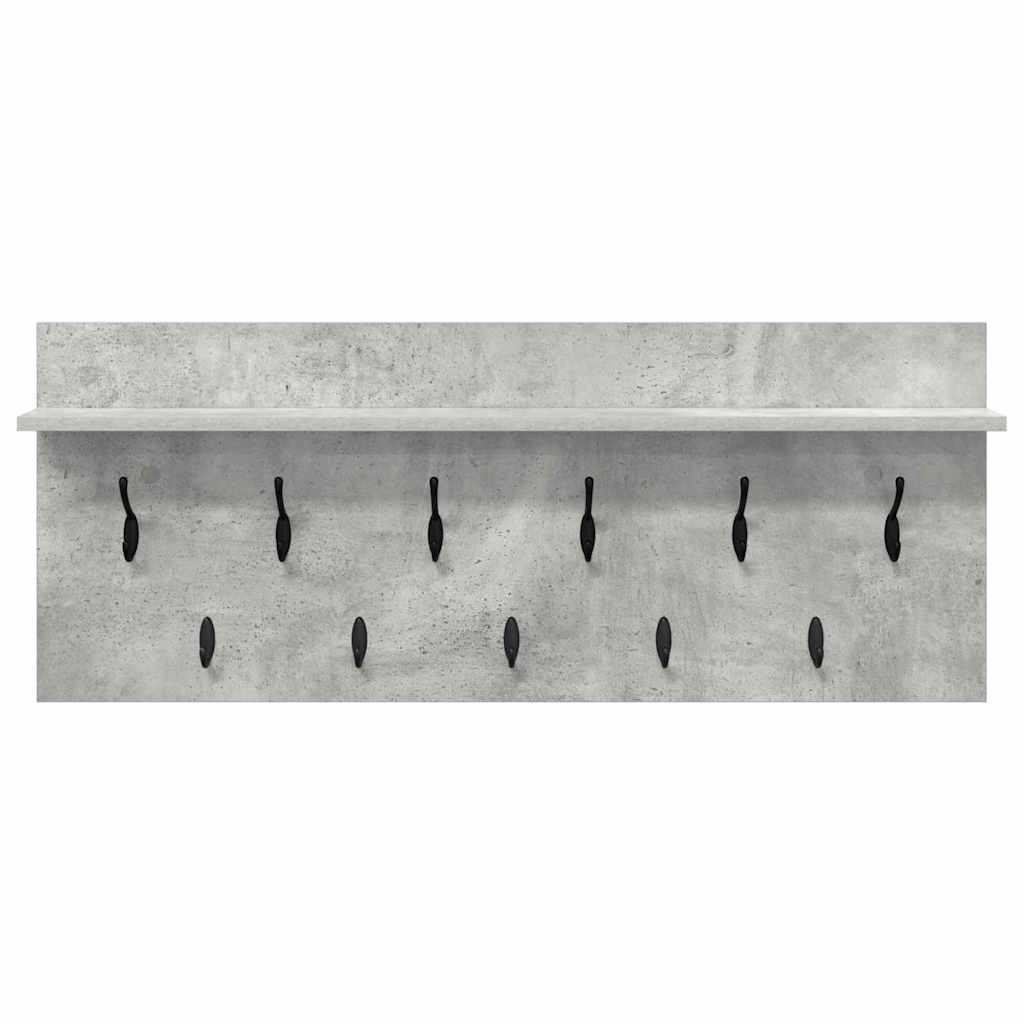 Vægmonteret Jakkeholder Vægmonteret Beton Grå 100 x 40 x 12 cm
