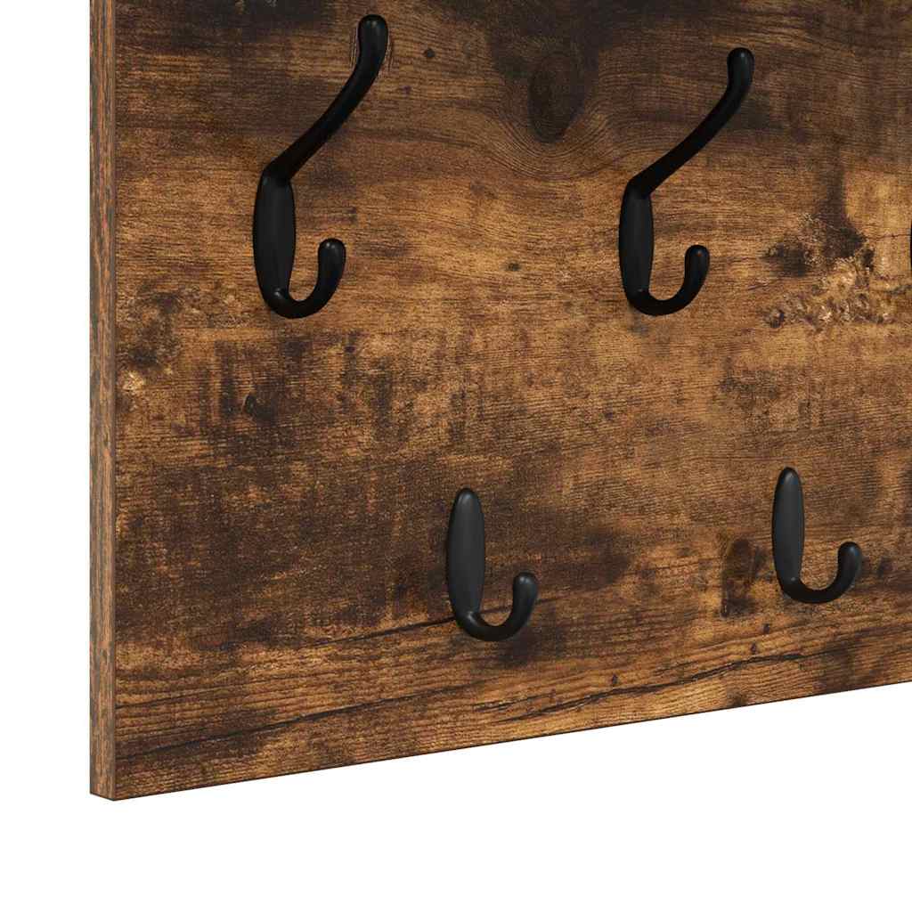 Vægmonteret Jakkeholder Vægmonteret Røget eg 100 x 40 x 12 cm