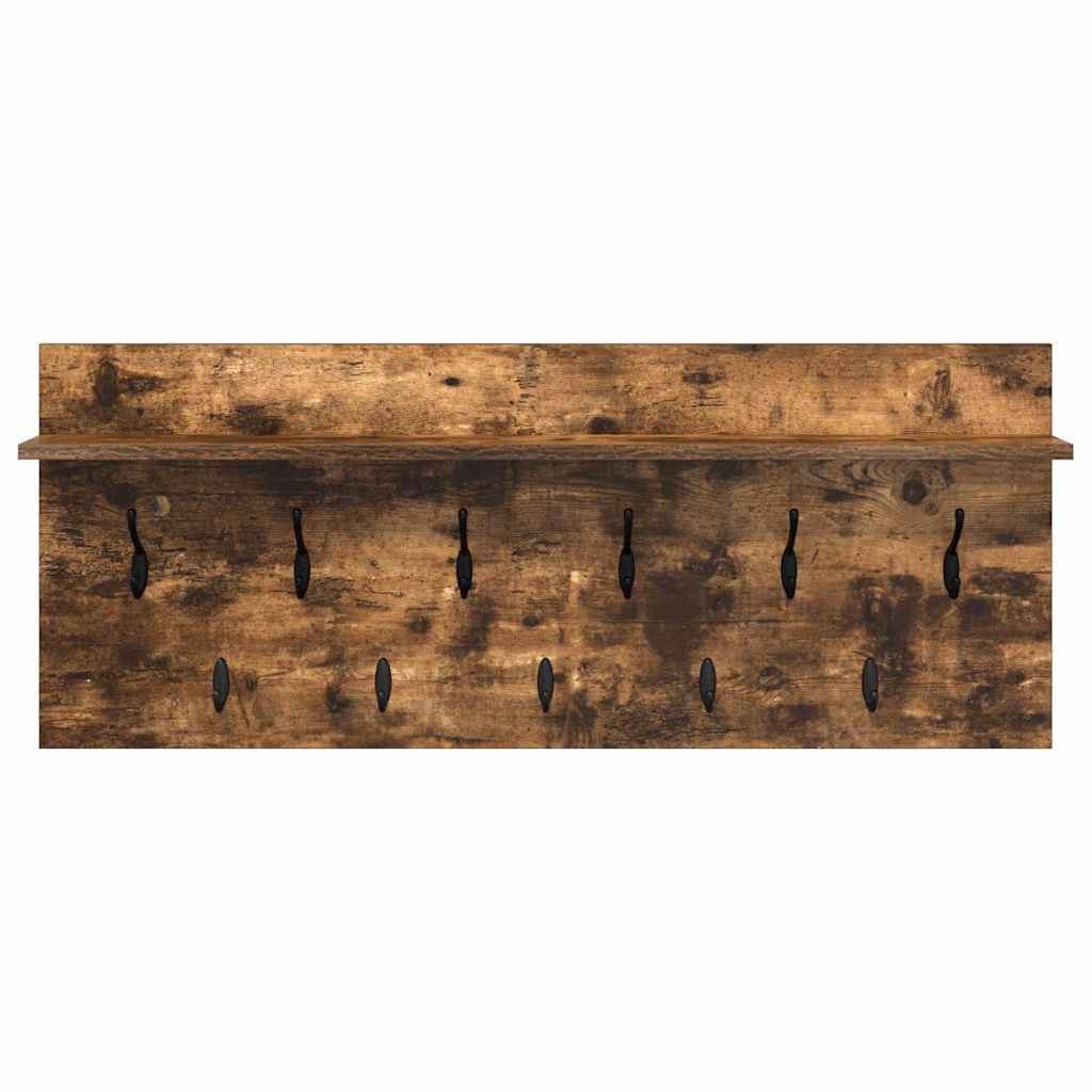 Vægmonteret Jakkeholder Vægmonteret Røget eg 100 x 40 x 12 cm