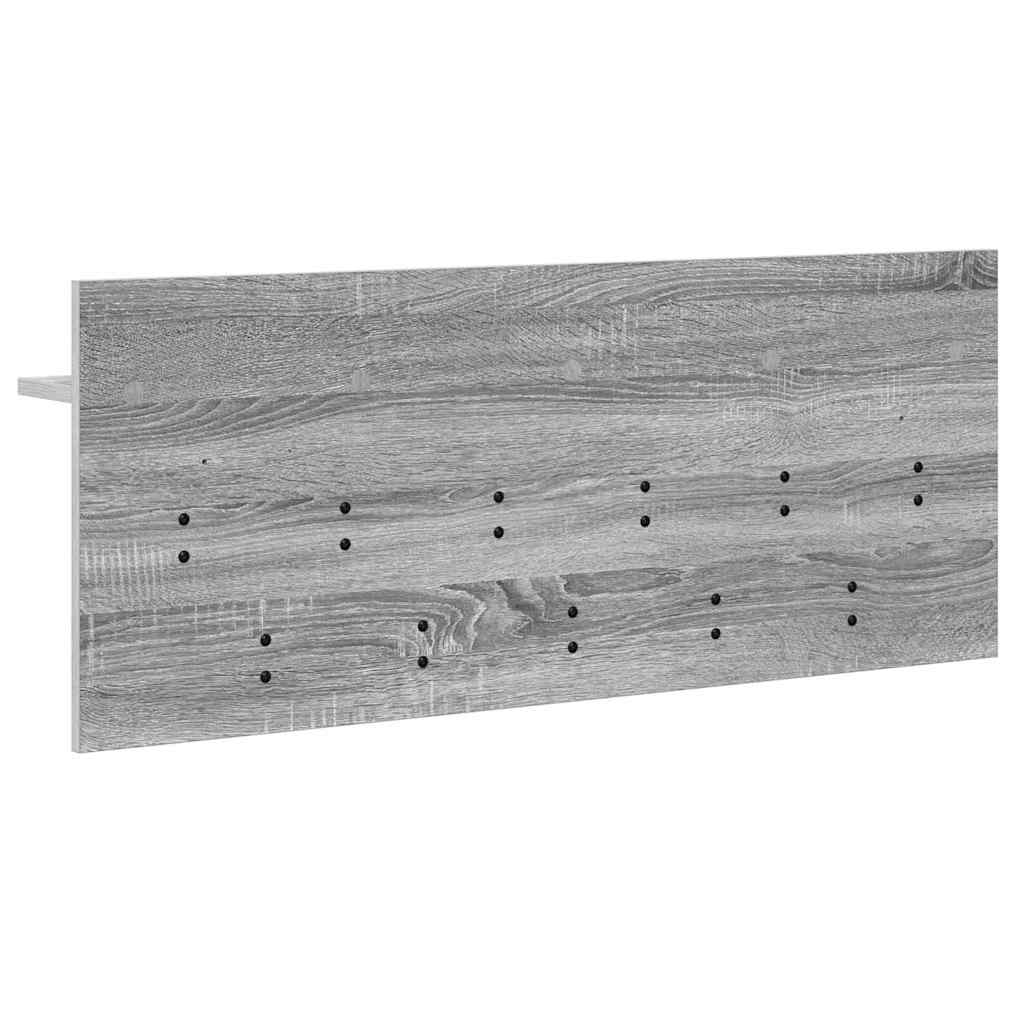 Vægmonteret Jakkeholder Vægmonteret Grå Sonoma 100 x 40 x 12 cm
