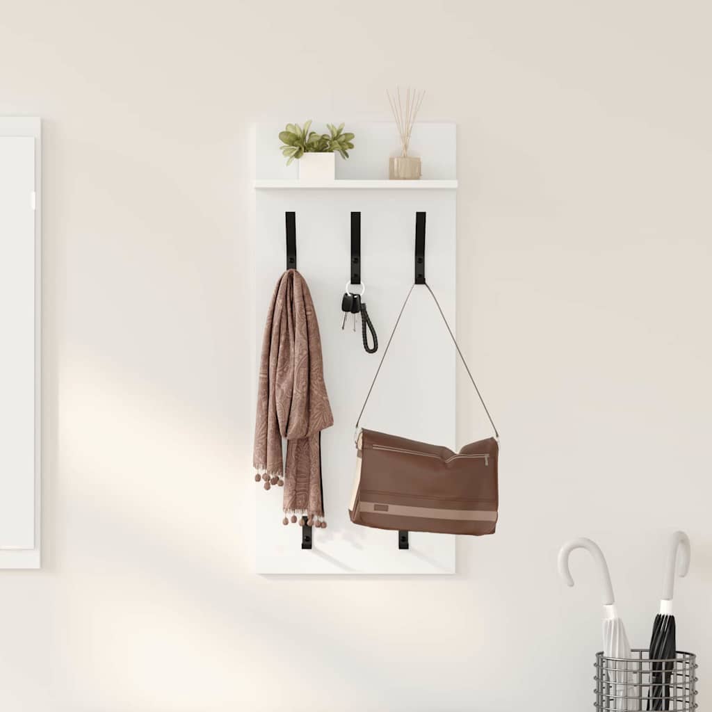 Vægmonteret Jakkeholder Vægmonteret Hvid 40 x 10 x 90 cm
