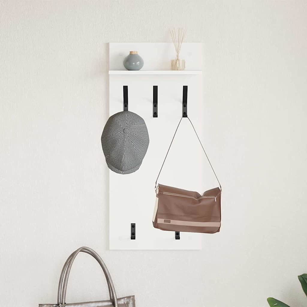 Vægmonteret Jakkeholder Vægmonteret Hvid 40 x 10 x 90 cm