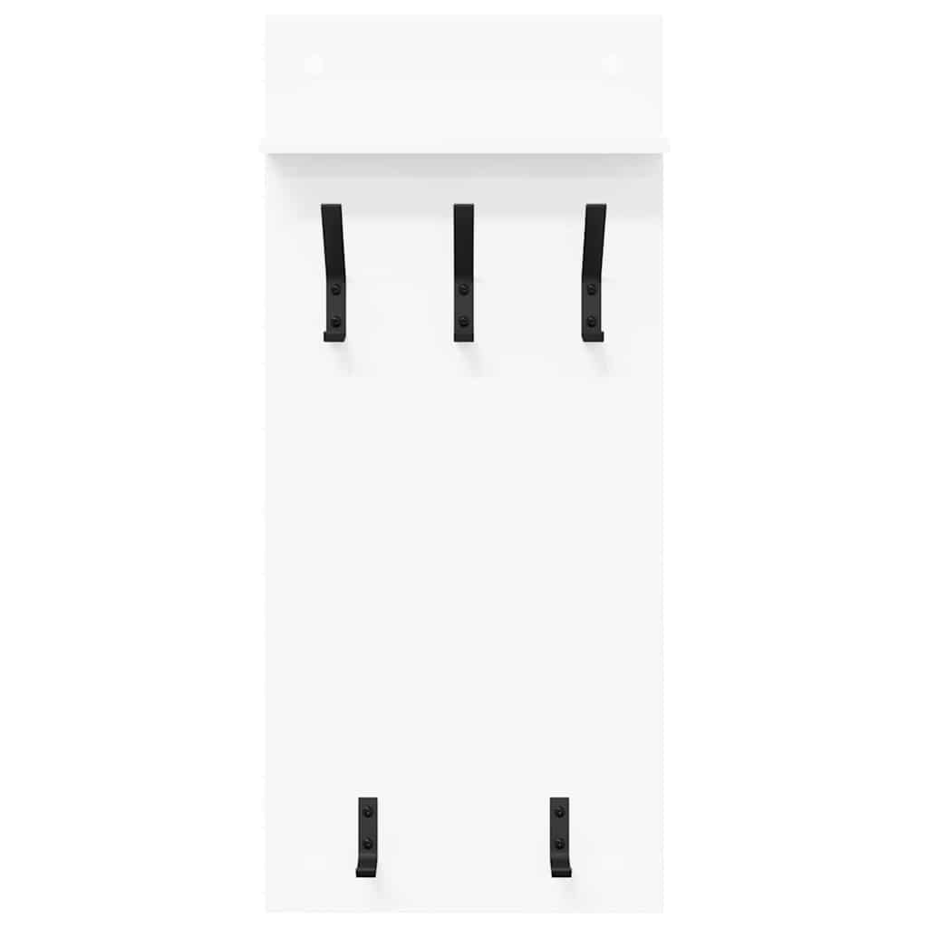 Vægmonteret Jakkeholder Vægmonteret Hvid 40 x 10 x 90 cm