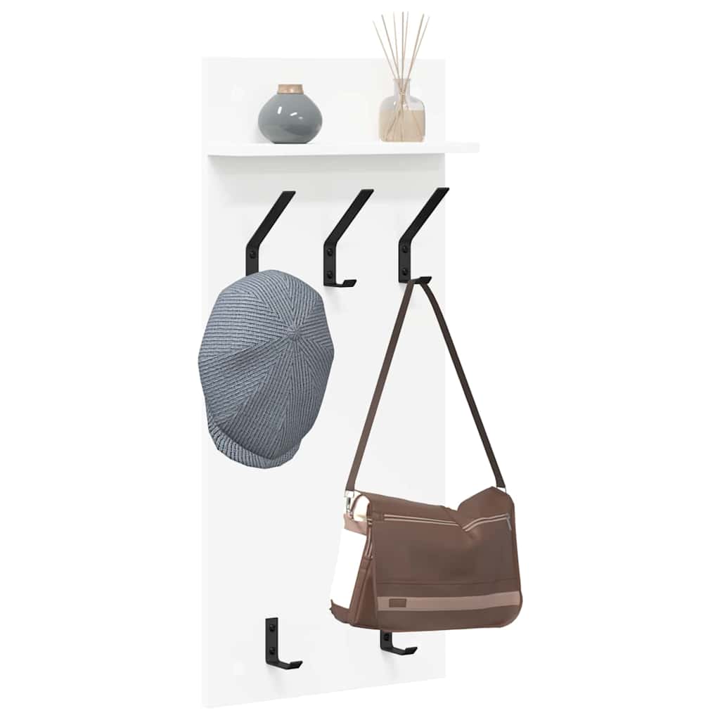 Vægmonteret Jakkeholder Vægmonteret Hvid 40 x 10 x 90 cm