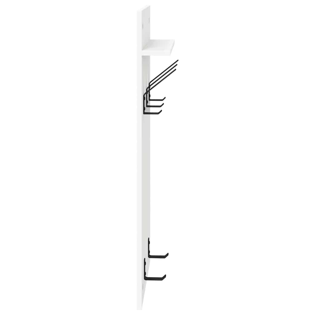Vægmonteret Jakkeholder Vægmonteret Hvid 40 x 10 x 90 cm