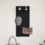 Vægmonteret Jakkeholder Vægmonteret Sort eg 40 x 10 x 90 cm