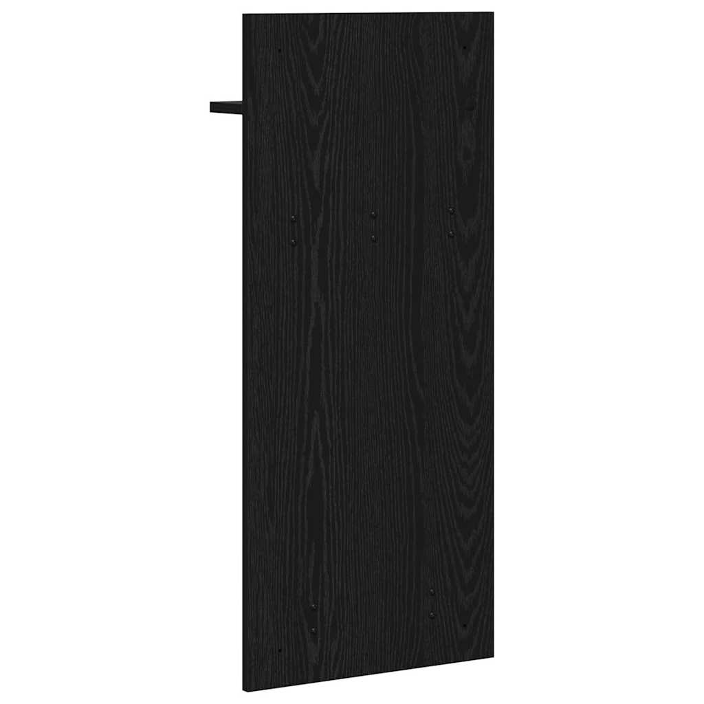 Vægmonteret Jakkeholder Vægmonteret Sort eg 40 x 10 x 90 cm