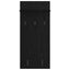 Vægmonteret Jakkeholder Vægmonteret Sort eg 40 x 10 x 90 cm