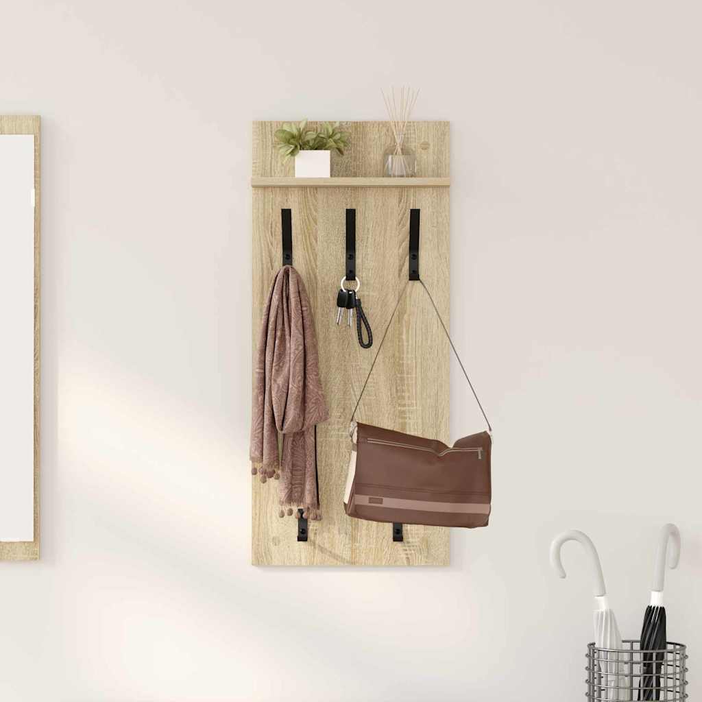 Vægmonteret Jakkeholder Vægmonteret Sonoma eg 40 x 10 x 90 cm