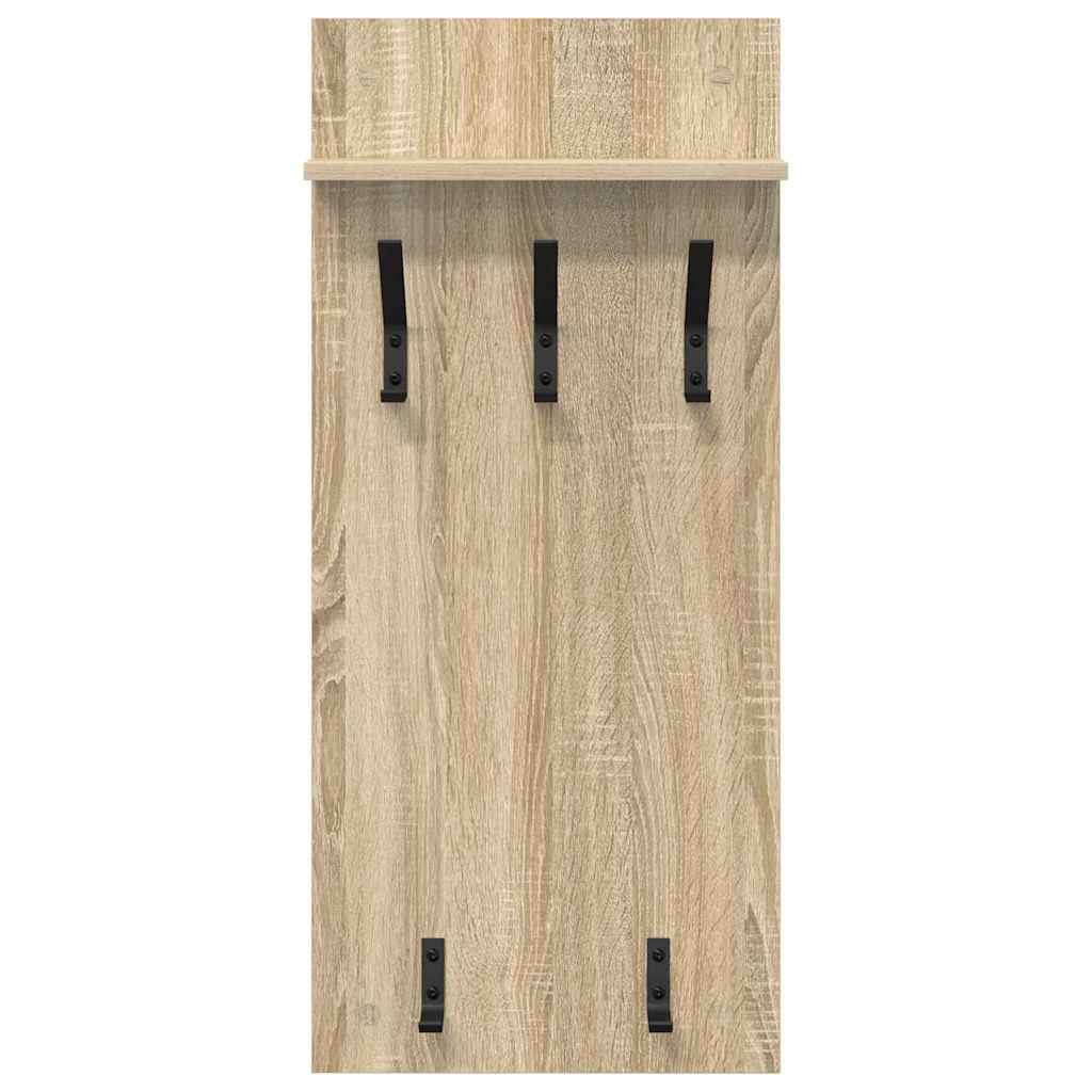Vægmonteret Jakkeholder Vægmonteret Sonoma eg 40 x 10 x 90 cm