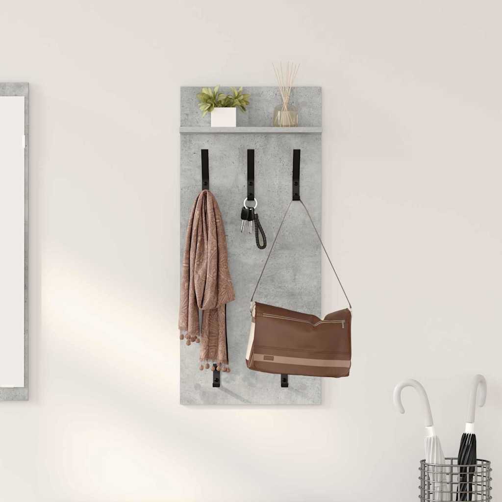 Vægmonteret Jakkeholder Vægmonteret Beton Grå 40 x 10 x 90 cm