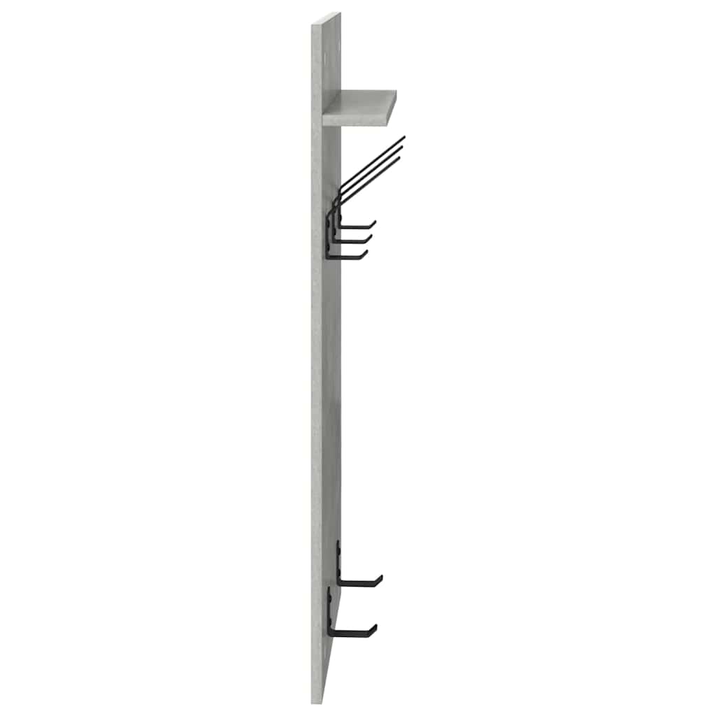 Vægmonteret Jakkeholder Vægmonteret Beton Grå 40 x 10 x 90 cm