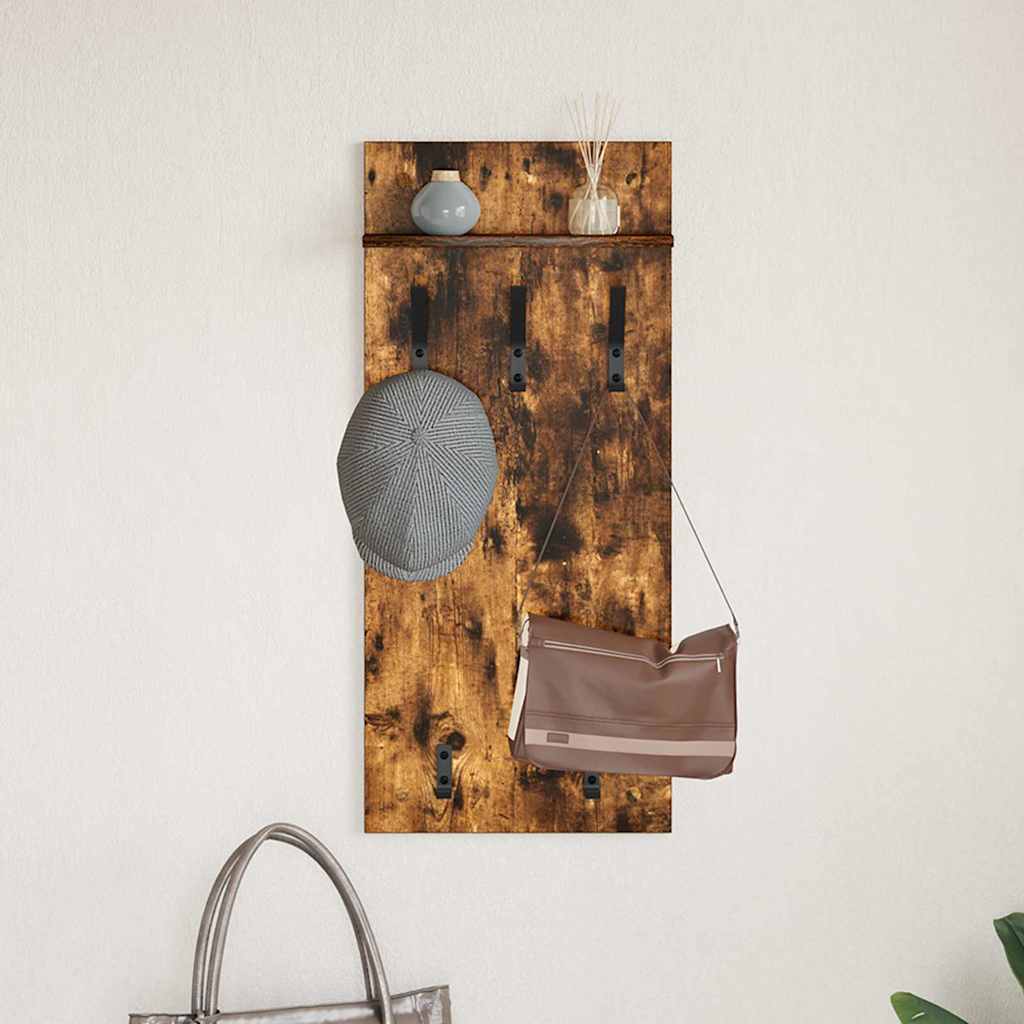 Vægmonteret Jakkeholder Vægmonteret Røget eg 40 x 10 x 90 cm