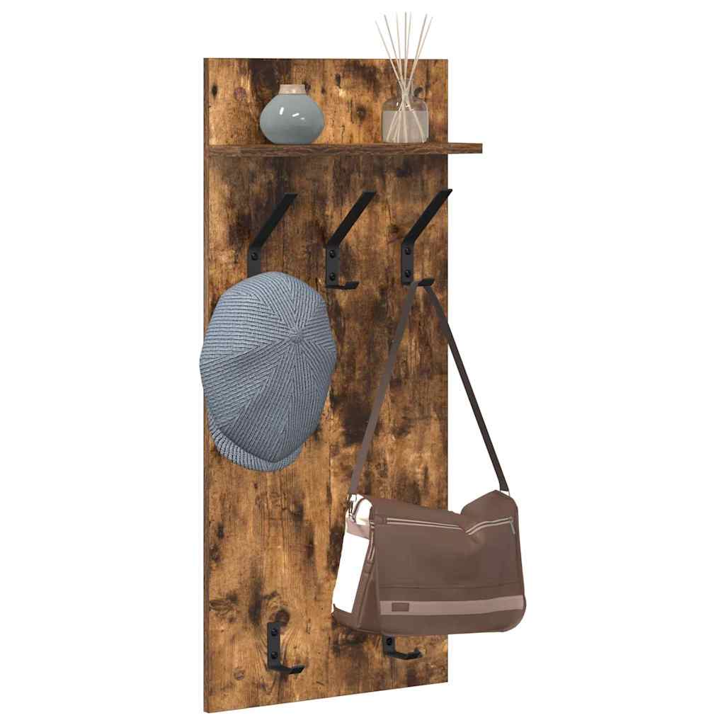 Vægmonteret Jakkeholder Vægmonteret Røget eg 40 x 10 x 90 cm