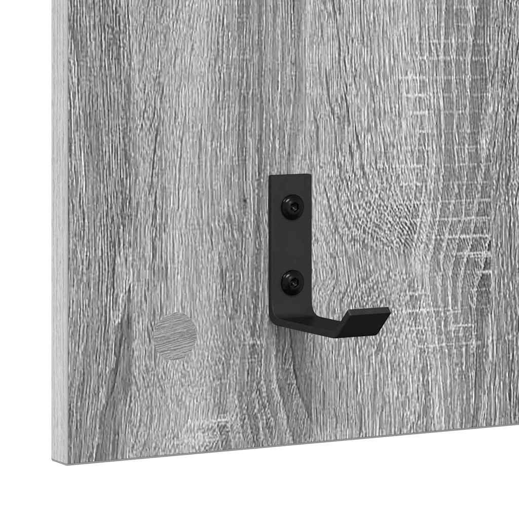 Vægmonteret Jakkeholder Vægmonteret Grå Sonoma 40 x 10 x 90 cm