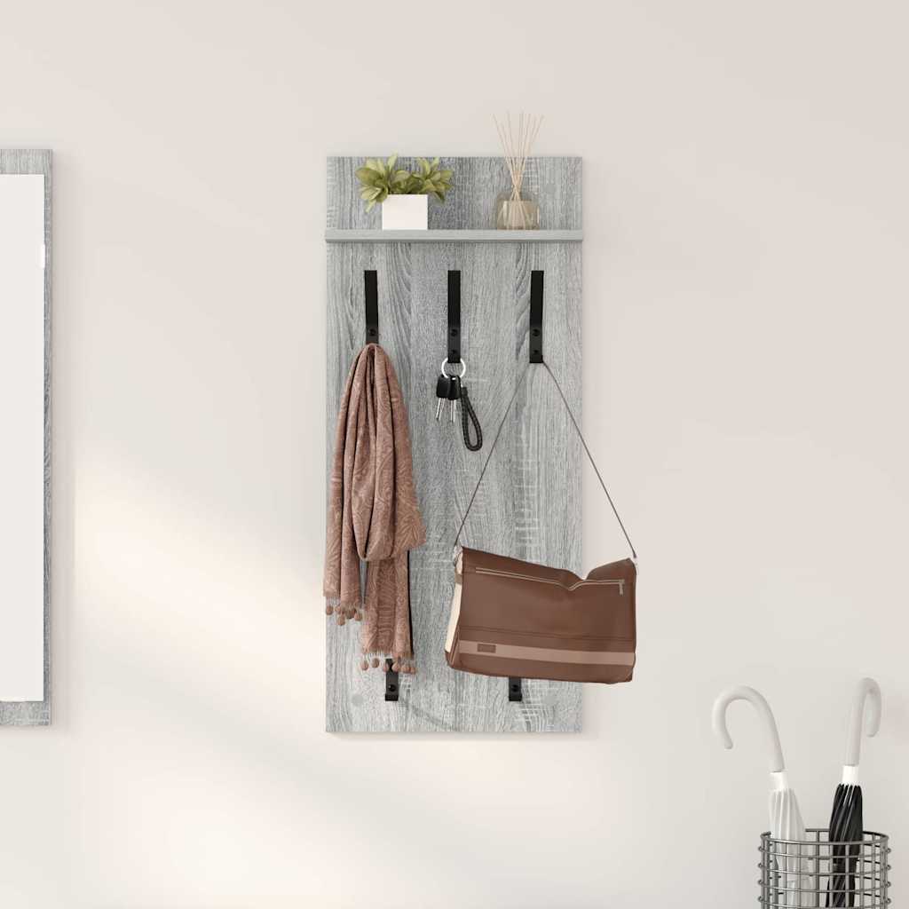Vægmonteret Jakkeholder Vægmonteret Grå Sonoma 40 x 10 x 90 cm