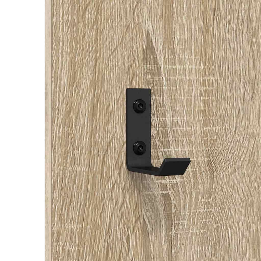 Vægmonteret Jakkeholder Vægmonteret Sonoma eg 30 x 1,5 x 80 cm