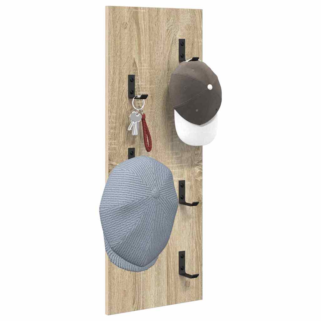 Vægmonteret Jakkeholder Vægmonteret Sonoma eg 30 x 1,5 x 80 cm