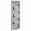 Vægmonteret Jakkeholder Vægmonteret Beton Grå 30 x 1,5 x 80 cm