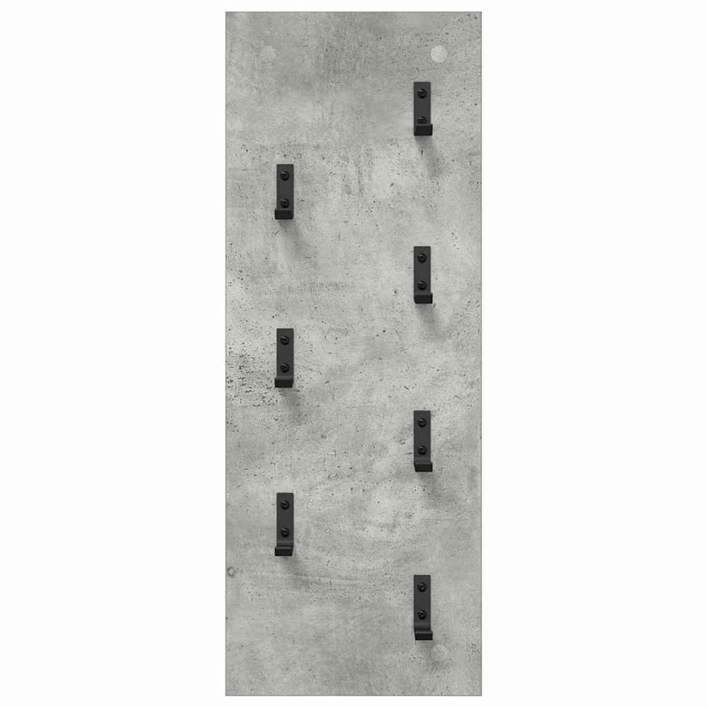 Vægmonteret Jakkeholder Vægmonteret Beton Grå 30 x 1,5 x 80 cm