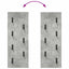 Vægmonteret Jakkeholder Vægmonteret Beton Grå 30 x 1,5 x 80 cm