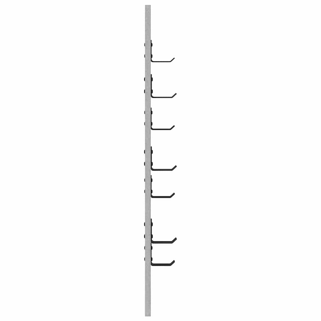 Vægmonteret Jakkeholder Vægmonteret Beton Grå 30 x 1,5 x 80 cm